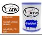 Preview: Chevrolet, Sunset Orange Metallic, WA633H / 71 / G8F: 500ml Lackdose, von ATW Autoteile West.